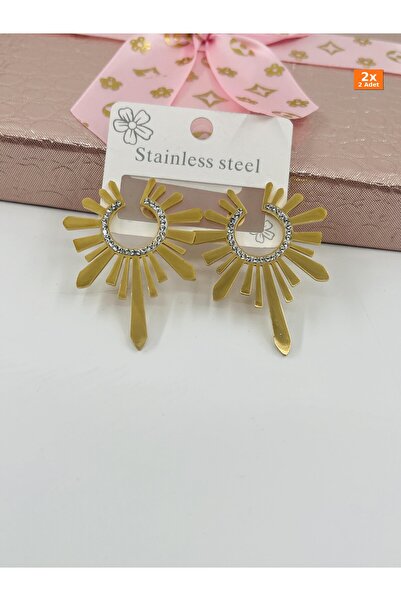 Bozhi Steel Earrings Gold Minimal Elegance Stylish Gift