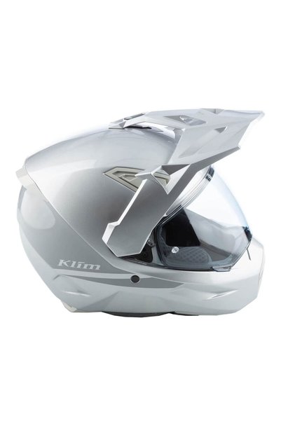 Klim X1 Alpha Carbon Korumalı ADV Motosiklet Kaskı Gümüş Gri