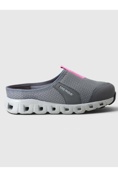 KİNG PAOLO H5204 Missy Sabo - Gray - Pink - Women's Sandals