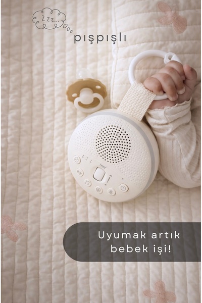 Breez Breez Beyaz Gürültü Makinesi | Pışpışlı Ninnili | Radyasyon İçermeyen U...