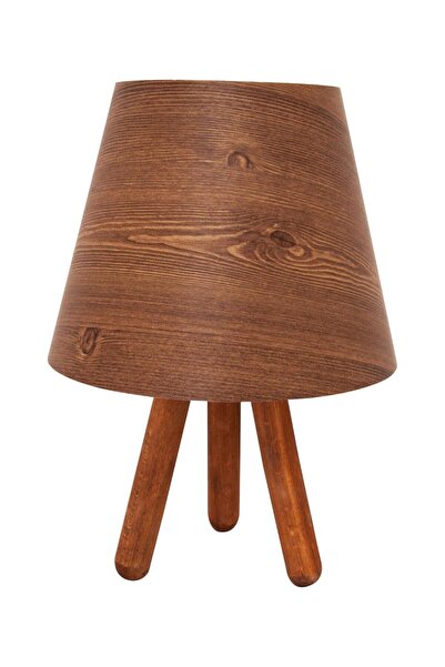 D-light Wooden Tripod Lampshade Table Lamp