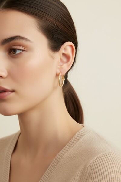 XUPING JEWELRY Style Pearl/Xuping Jewelry Minimal Hoop Earrings