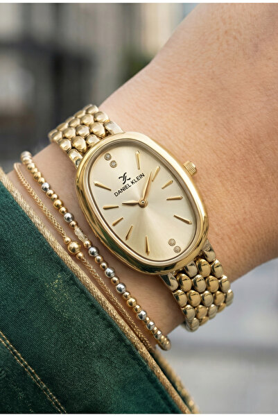 Daniel Klein Premium Gold Stainless Steel Watch for Women DK.1.14130-2