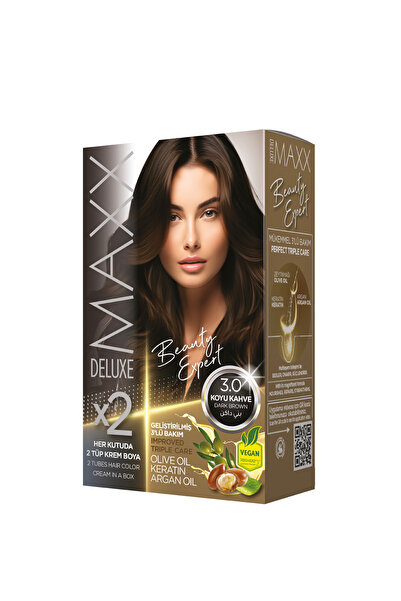 MAXX DELUXE Beauty Expert Set Saç Boyası 3.0 Koyu Kahve