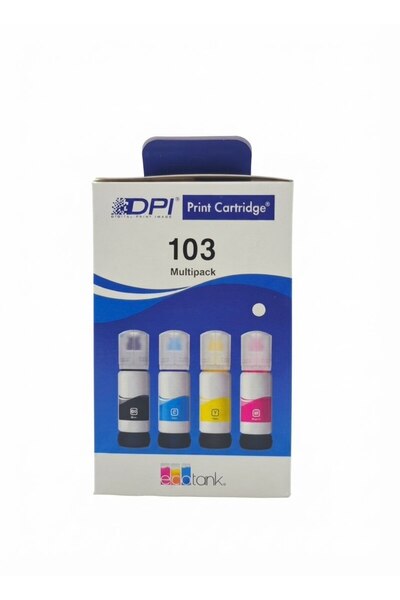 premium ink EPSON T103 Muadil Mürekkep Kartuş 4’lü takım Paket (CMYK) – 70 ml