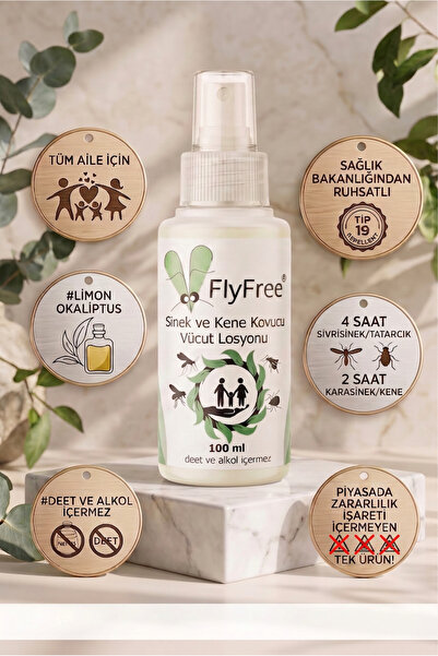 FlyFree Sinek ve Kene Kovucu Vücut Losyonu, 100 ml