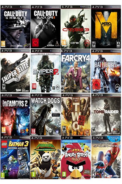 AST Sony Playstation 3 Slim 500 Gb 2 Kablosuz Kol 40 Dijital Oyun Garantili Ürün