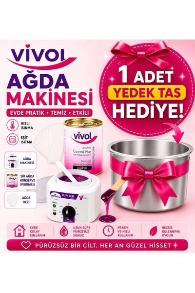 Vivol 2 Yıl Garantili Depirol Makine Hediye Konserve Ağda Yağlı Temizleme Men...