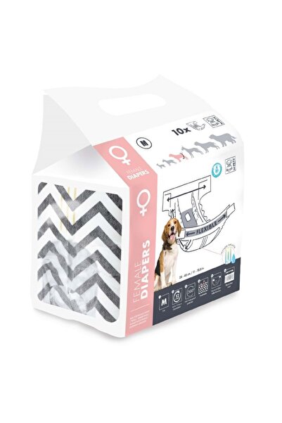 M-PETS Diapers Dişi Köpekler İçin Külot (M) 10Lu 10116799