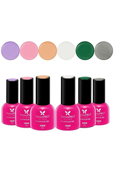 SensoPRO Milano Set de 6 oje semipermanente Glamour 8ml SensoPRO Milano, Febr...
