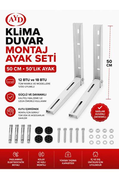 AYD KLİMA DIŞ ÜNİTE MONTAJ KONSOLU (KLİMA AYAĞI) 50CM