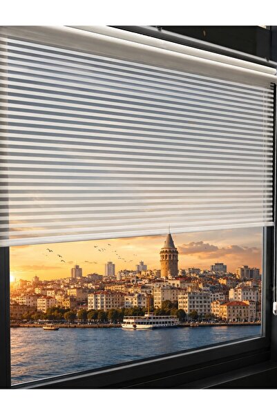 yağmur zebra ÇİZGİLİ ÇİFT MEKANİZMALI PERDE