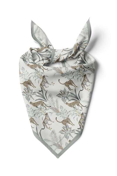 Modabutik F110 Violla Leopar Hayvanı Desenli Bandana