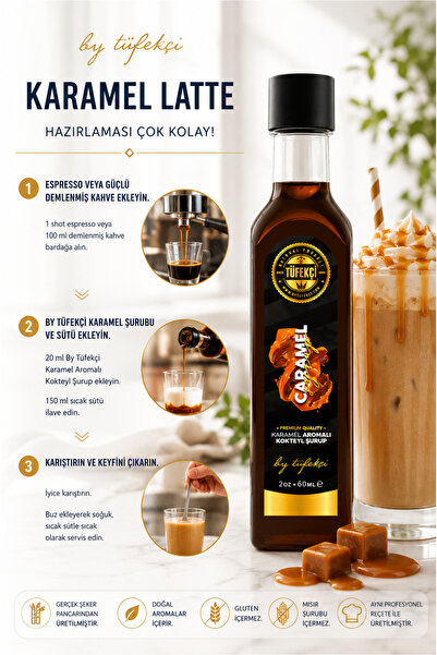 By Tüfekçi Gourmet Series Çikolatalı Cookies Aromalı Kokteyl, Pasta Ve Kahve Şurubu 60ml – (PANCAR ŞEKERİ)