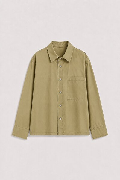 Antioch Khaki Boxy Fit Men's Shirt