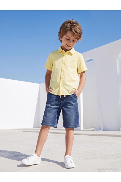 Civil Boys Bağcıklı Basic 6-9 Yaş Kapri - Mavi