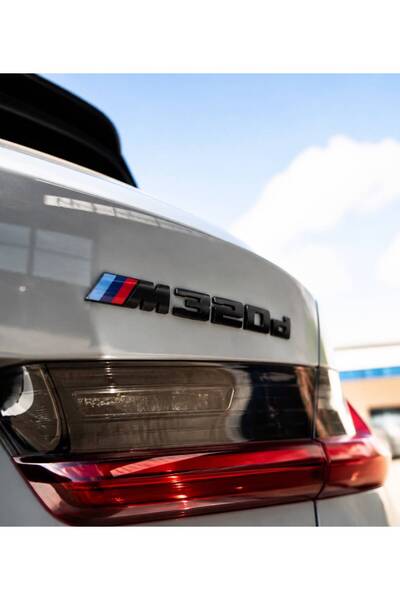 idealaksesuar Bmw M320D Trunk Lettering Black Color - Bmw M320D Trunk Letteri...