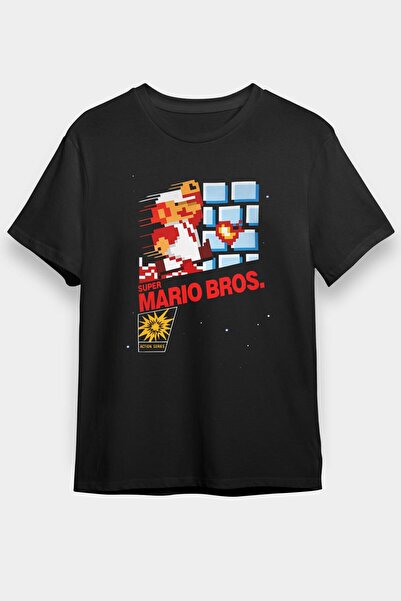 Adrift Tricou unisex negru Super Mario