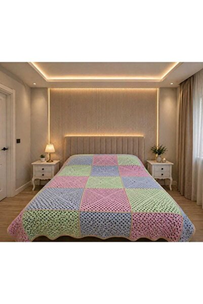 Sertdemir handmade MOTİFLİ ÇOK AMAÇLI BEBE YÜNÜ ÖRTÜ