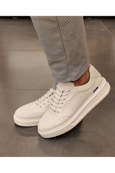 Msport M5491 Off-White Genuine Leather Men's Shoes