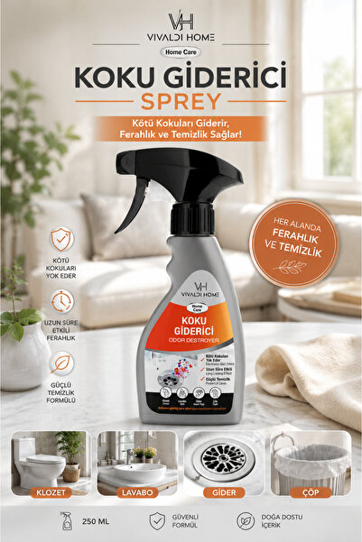 Vivaldi Home Alkollü Yoğun Kötü Koku Giderici 250 ml