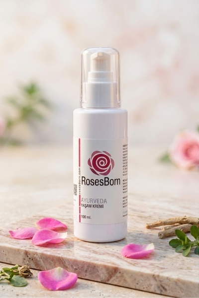 RosesBorn Ayurveda Yaşam Kremi 100 ml – Gül & Shea Butter
