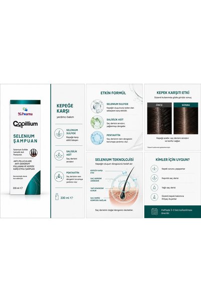 Capillium شامبو سيبوريك ومضاد للسيلينيوم يمنع القشرة والحكة والتقشر