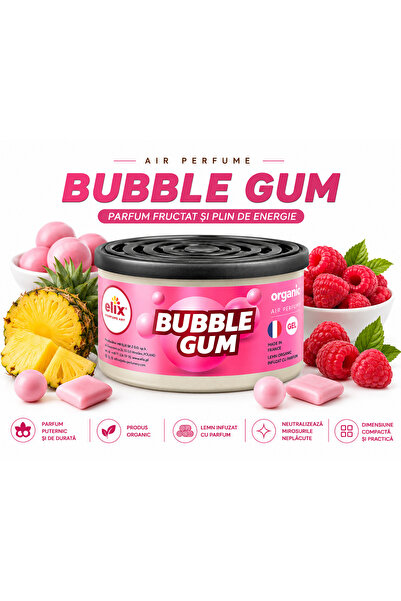 Elix Odorizant auto cu parfum premium ORGANIC BUBBLE GUM