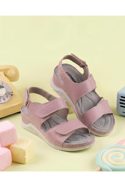 DR KLOMPA Women's Daily Sandals Ms697 Lilac Fanetta Velcro Adjustable Orthope...