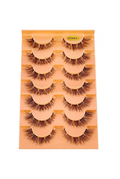 Choice1 7pairs YM-02 7pairs Mink Eyelashes Invisible Band Lash Extension Natu...