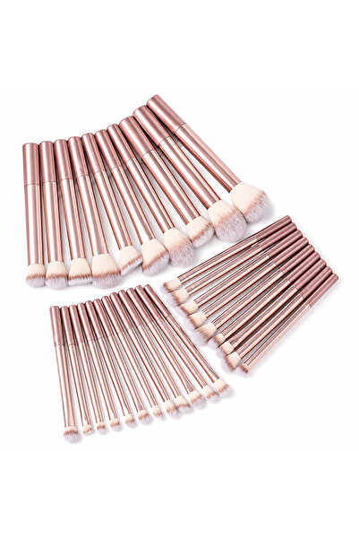 Arabest 32Pcs Professional Makeup Brush Set, Rose Gold Handle, for Face & Eye...