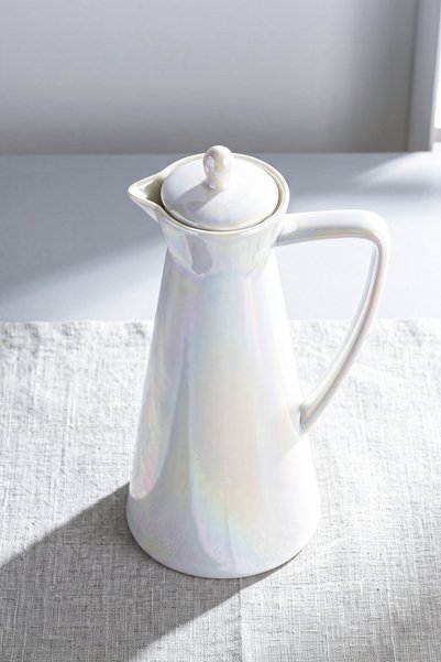 Perotti Pearl Porselen Lüster 21 cm Yağdanlık 500 ml
