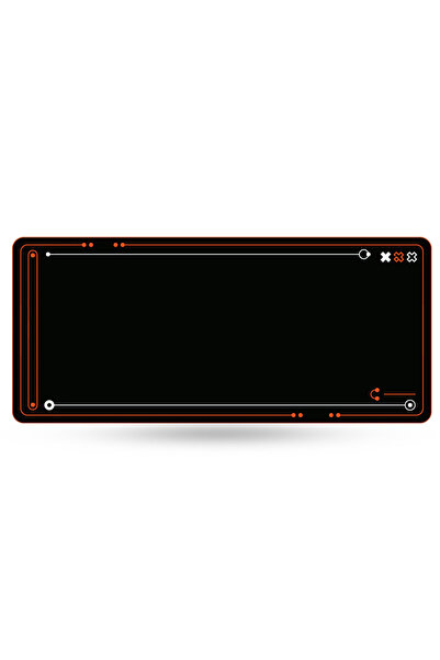 QwertyKey Covoraș de birou și mousepad Phantom Black, Impermeabil, Margini cu...
