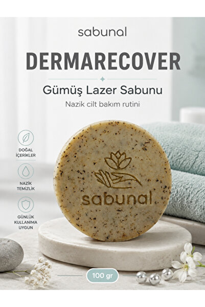 sabunal DERMARECOVER Gümüş Lazer Sabunu - Hassas Ciltler İçin Nazik ve Konfor...