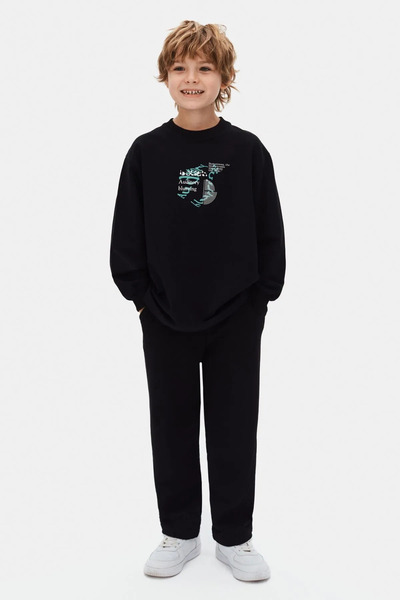 HAUSEkids 8-14 ετών Black Cotto Vegas Παντελόνι για αγόρια-Μαύρο