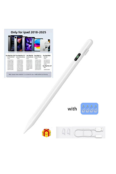 Choice5 قلم لمس أبيض جديد بأربعة رؤوس، إصدار 2026، مخصص لأجهزة iPad Air Mini ...