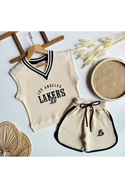 elinakids Erkek Çocuk Triko Lakers Süveter Takım