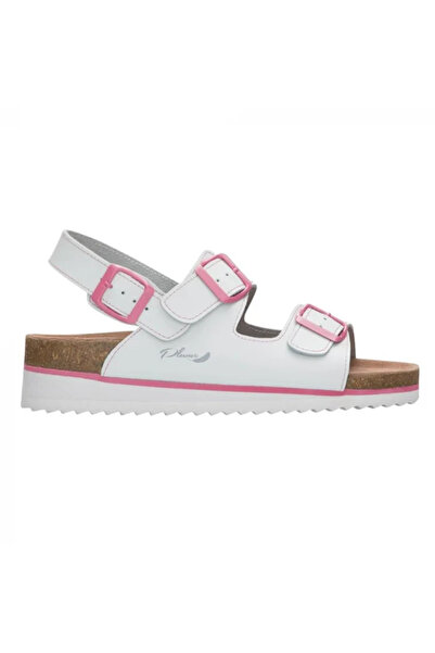 ardon Work Sandals , made of Leather with PU coating, VENUS, O4, white color