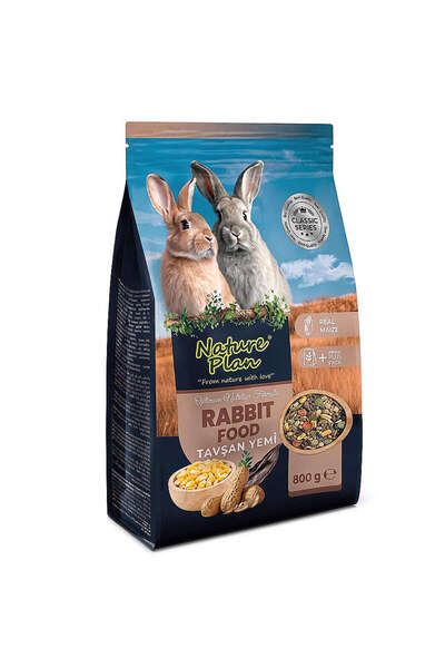 Nature Plan Premium Tavşan Yemi 800gr 5 Paket Yeni Paket