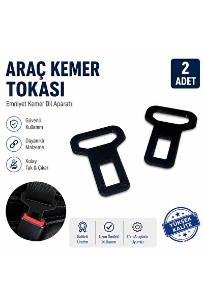 Filamel 2'li Set Araç İçi Emniyet Kemeri Susturucu Toka - Eşya ve Evcil Hayva...