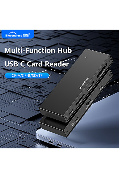 Choice قارئ بطاقات C6 Blueendless 6 في 1، محول بطاقات CFexpress A B SD4.0 TF4...