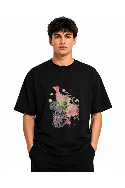 Inscriptie Tricou Unisex Bumbac Premium Casual " Watercolor elephant "