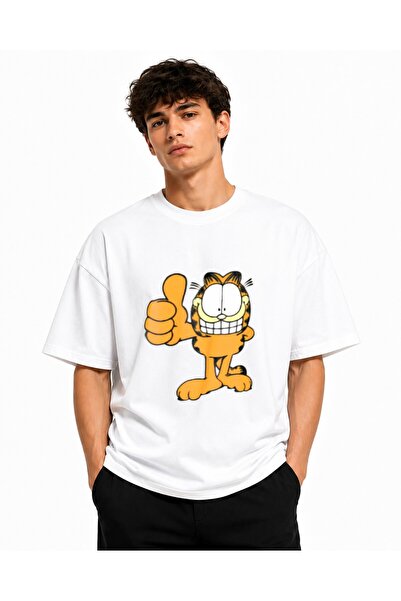 Inscriptie Tricou Unisex Bumbac Premium Casual " Garfield like "