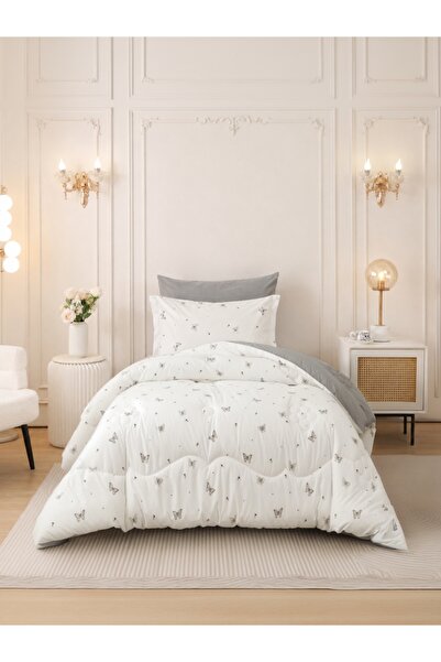 Donetella 4-Pcs Single Comforter Set 170x230 cm | Soft Reversible | Brushed M...