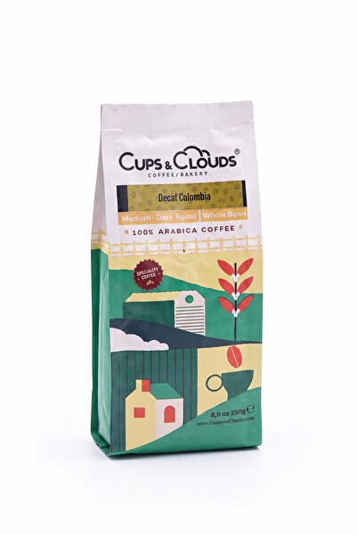 Cups & Clouds Decaf Colombia 100% Arabica Coffee 250 gr