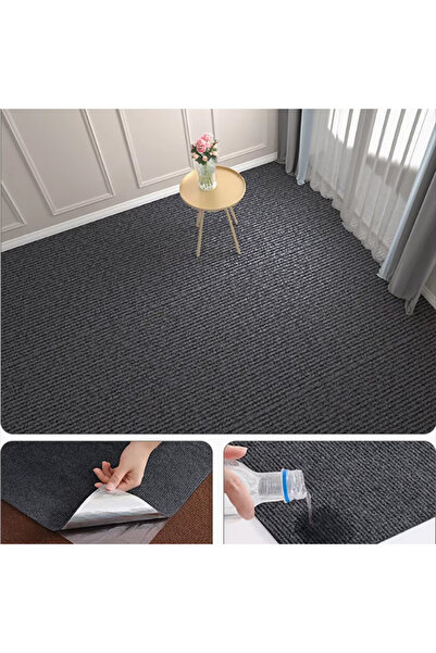 Choice1 40cmX300cm Dark grey Large 40cm*3m Solid Color Protective Rug Suitabl...