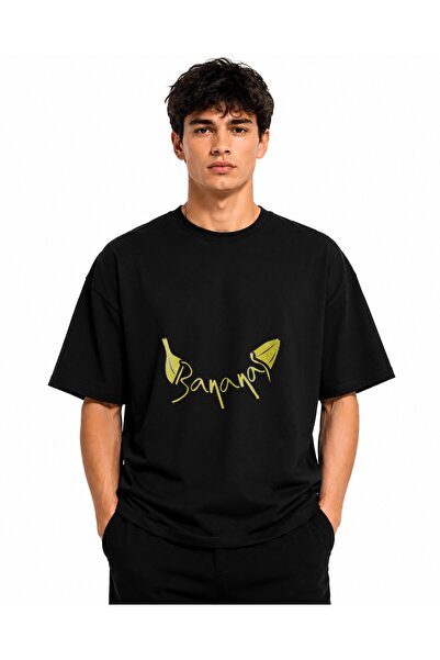 Inscriptie Tricou Unisex Bumbac Premium Casual " Banana text "