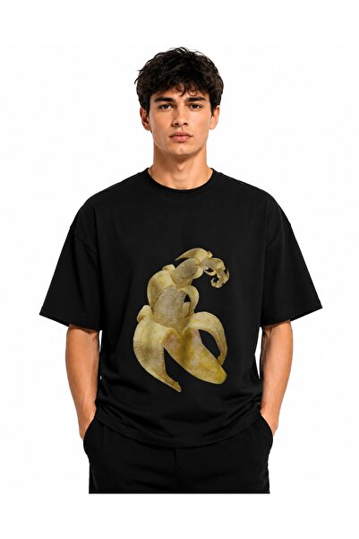 Inscriptie Tricou Unisex Bumbac Premium Casual " Banana shark "