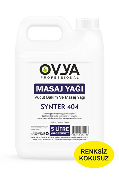 ovya Profesyonel Kokusuz Naturel Spa Masaj Yağı 5Lt. (Synter404)