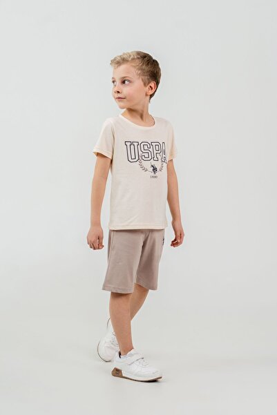 U.S. Polo Assn. Costum Bermuda imprimat pentru băieți US2471-C-V2